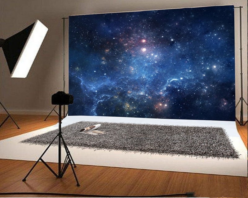 AOFOTO 6x4ft Fantastic Nebula Backdrop Aerospace Starry Sky Photography Background Universe Galaxy Cosmos Outer Space Milky Way Science Fiction Photo Studio Props Vinyl Wallpaper Child Kid Portrait - Image 2